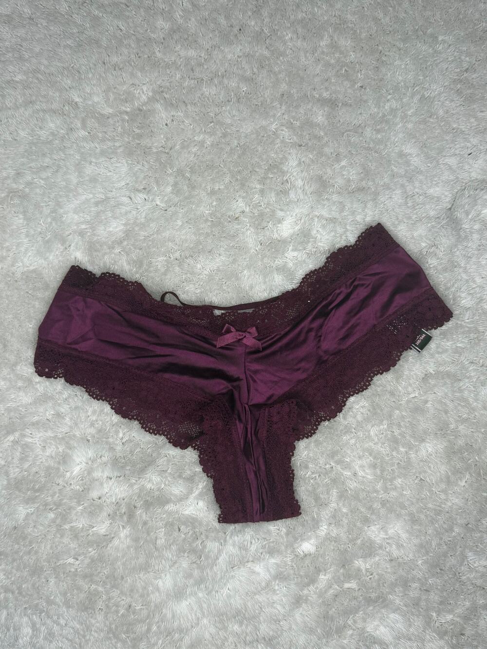 Victoria’s Secret Very Sexy Satin Lace-Up Back Cheeky Panty XS Y2K